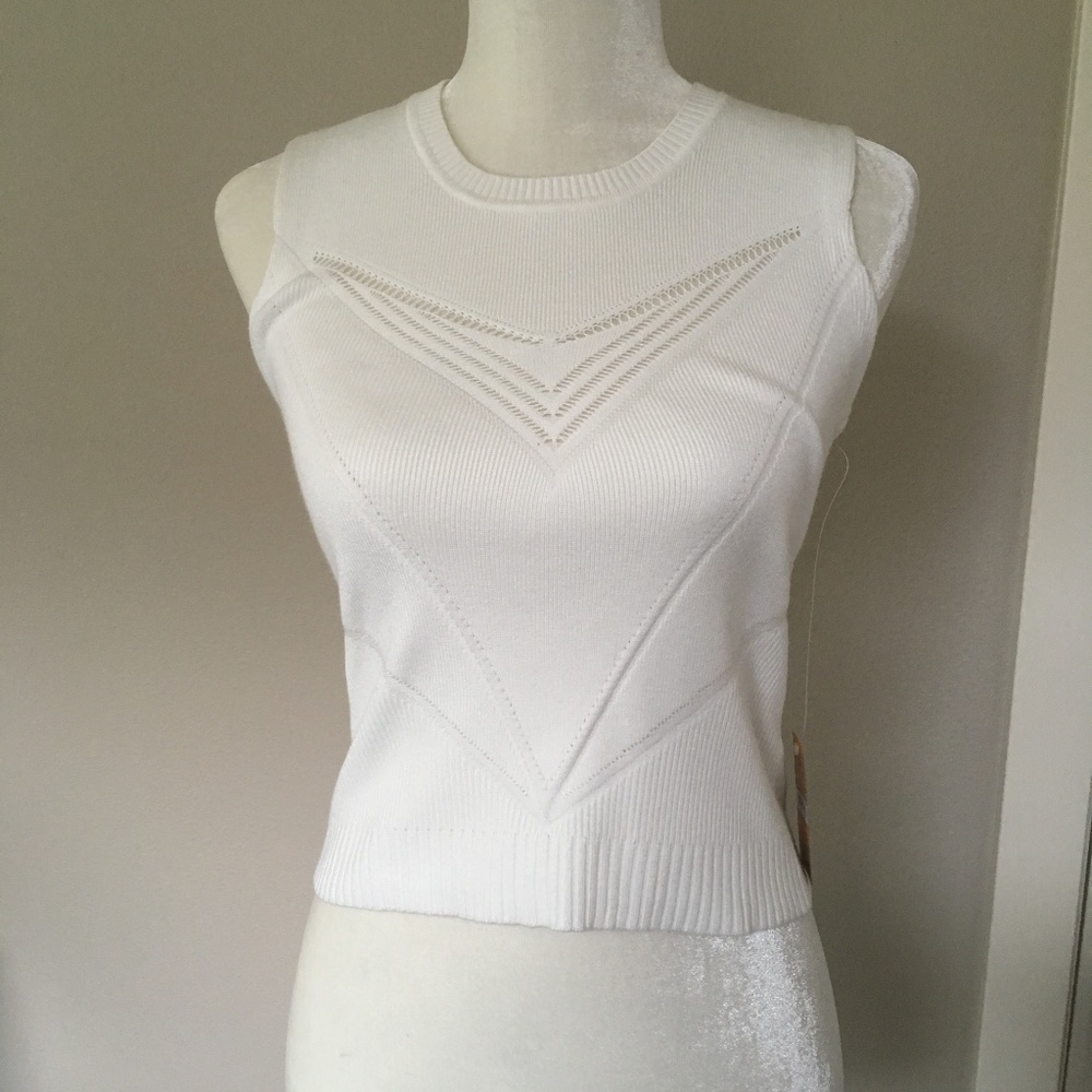 NWT Rachel Roy Sleeveless Sweater Crop Top